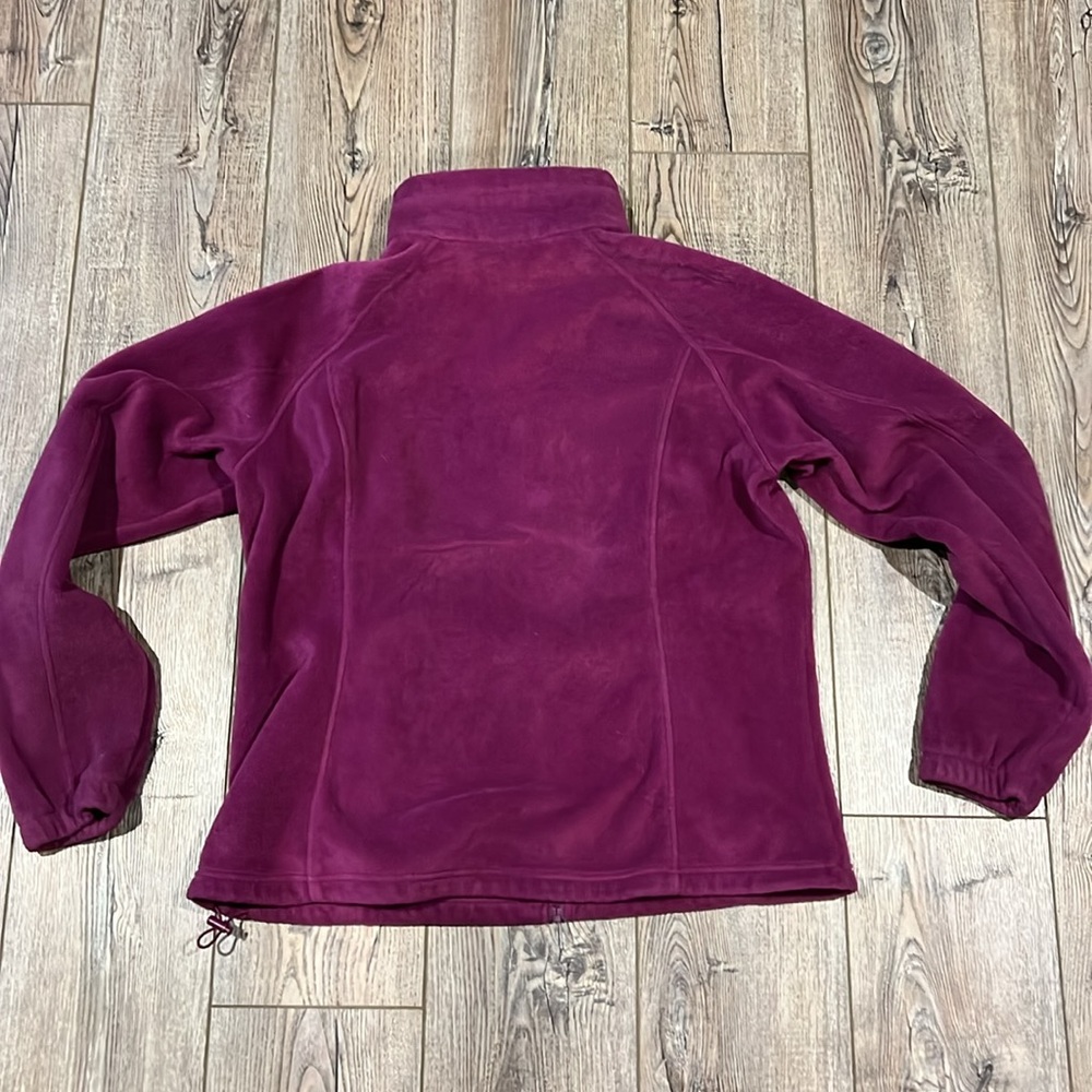 Columbia Women's Benton Springs Full Zip Fleece Jacket Marionberry XL - Picture 7 of 8